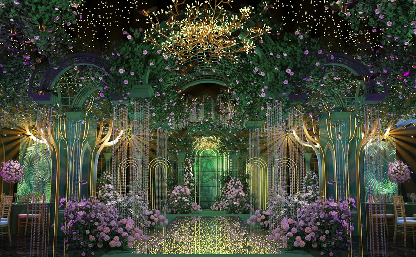 矿区奇妙森林婚礼堂效果展示